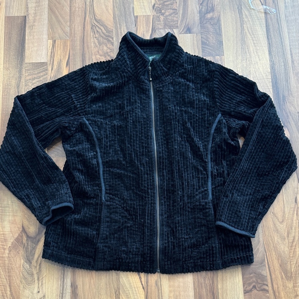 Woolrich corduroy ribbed Black 100% cotton Jacket in XL
